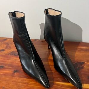 Vintage Manolo Blahnik Sleek Black Heeled Boots - never worn!